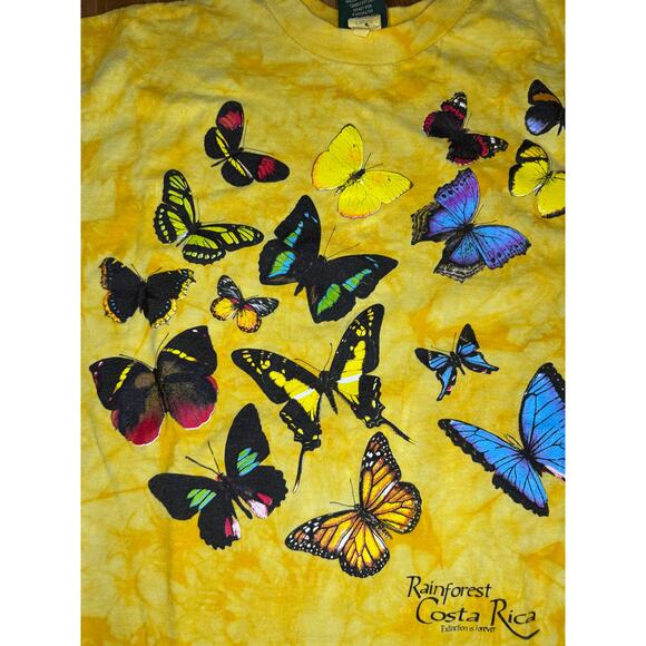 Vintage Y2K Butterfly Dyed Shirt Fits like Large - Picture 2 of 4